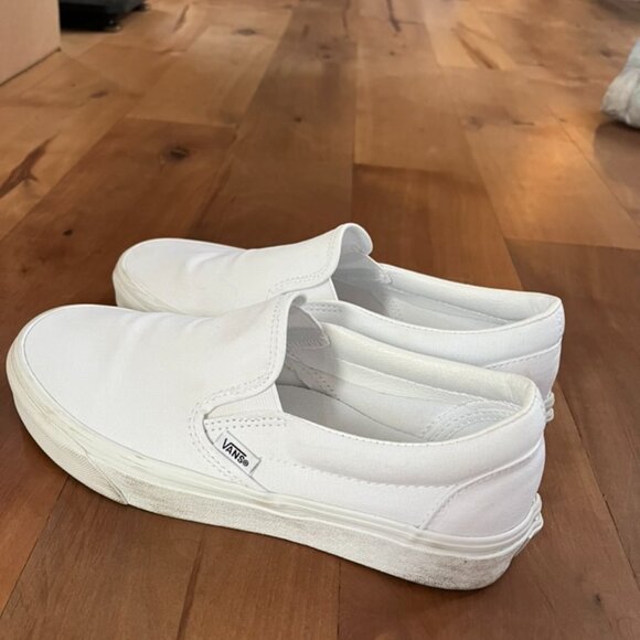 White Vans Slip Ons - Picture 3 of 5